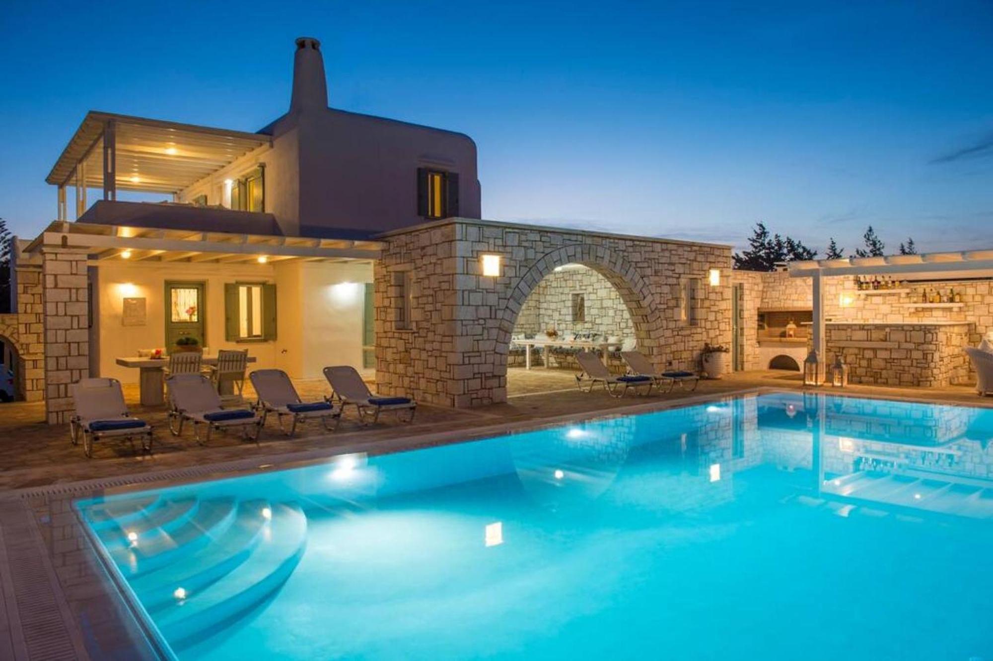 Villa Dionysos In Aliki Bagian luar foto
