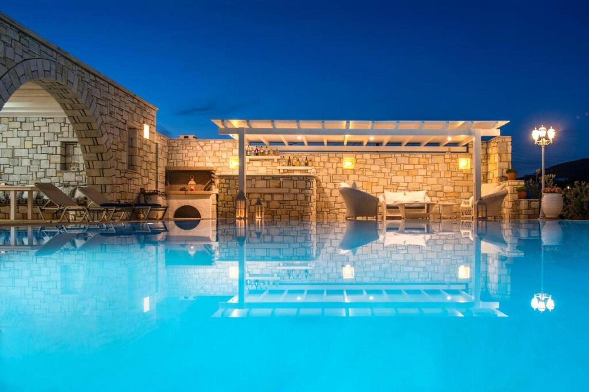 Villa Dionysos In Aliki Bagian luar foto