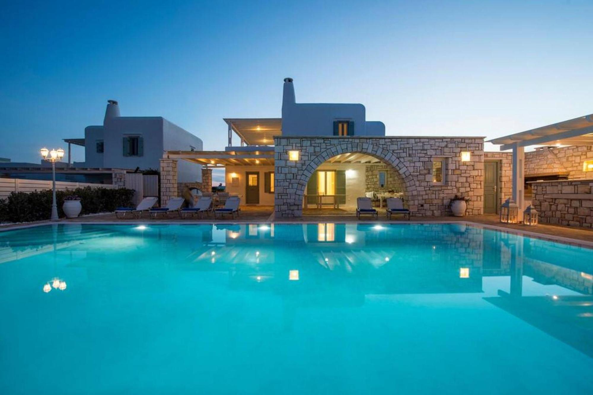 Villa Dionysos In Aliki Bagian luar foto