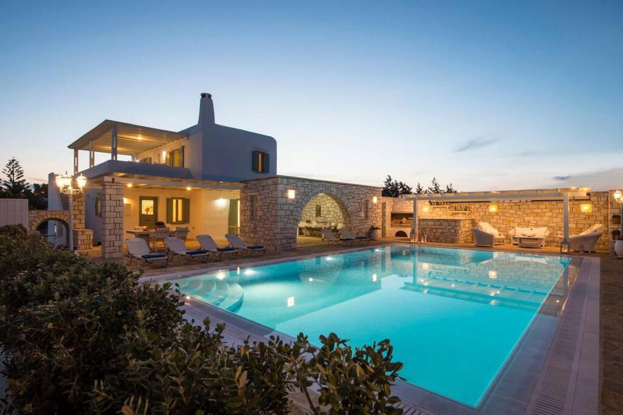 Villa Dionysos In Aliki Bagian luar foto